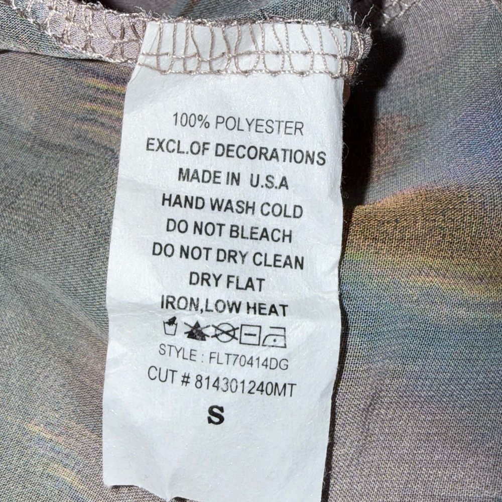 Chic Multicolor Sheer Blouse - Picture 4 of 4